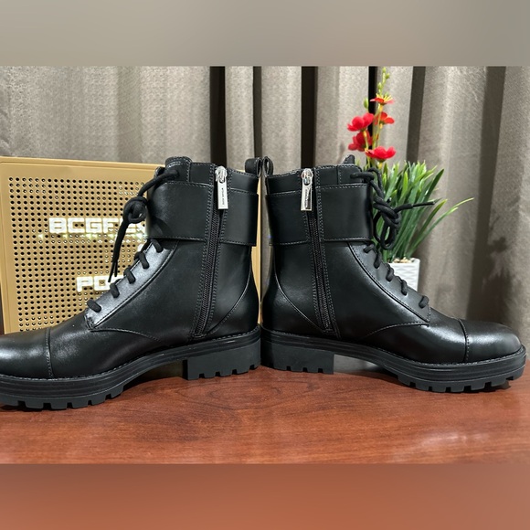 New Michael Kors Tatum Combat Lace up Boot Black size 5 / 6 / 7.5 - Picture 4 of 12
